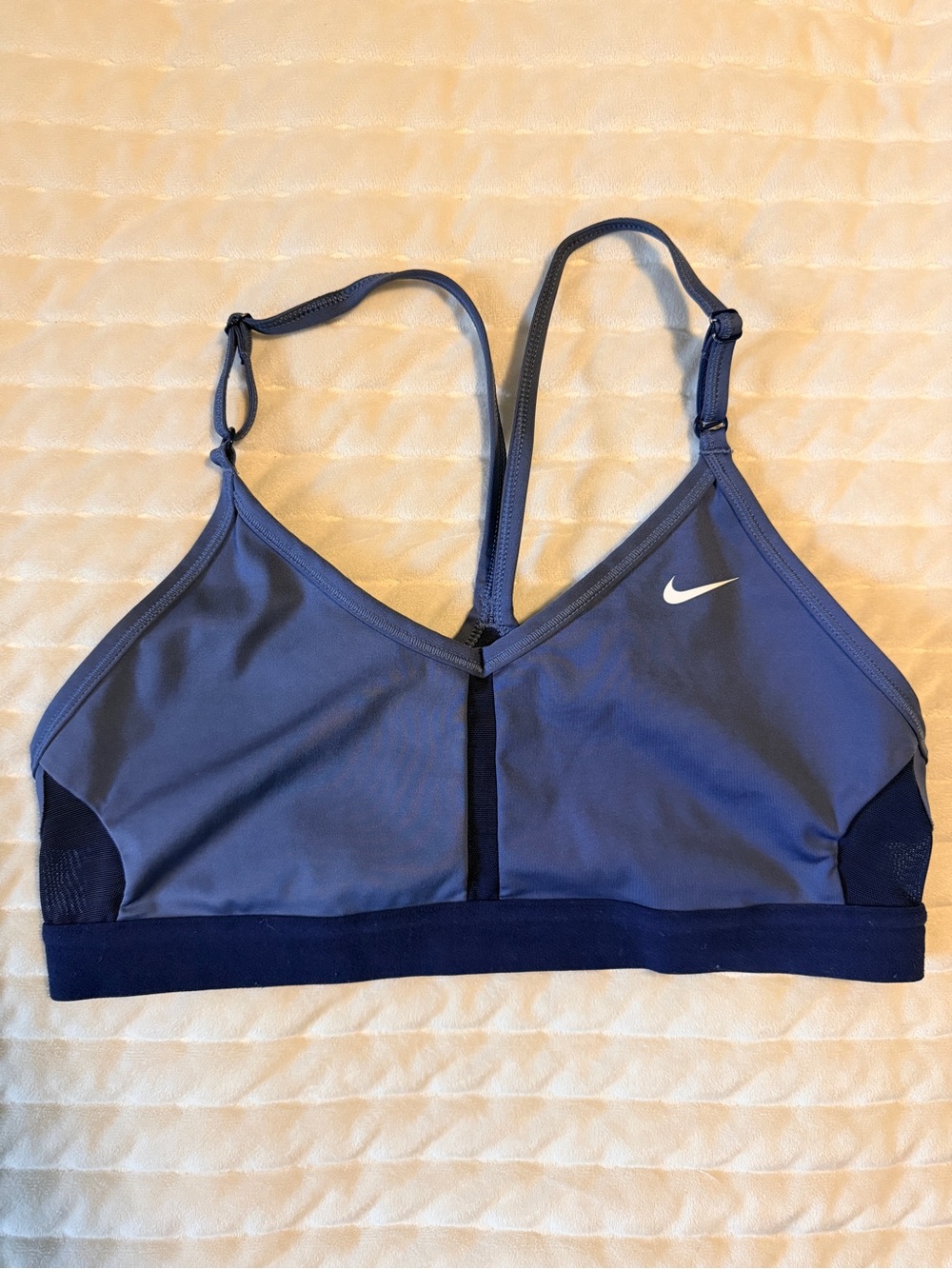 Nike Blue & Navy Strappy Light-Support Sports Bra